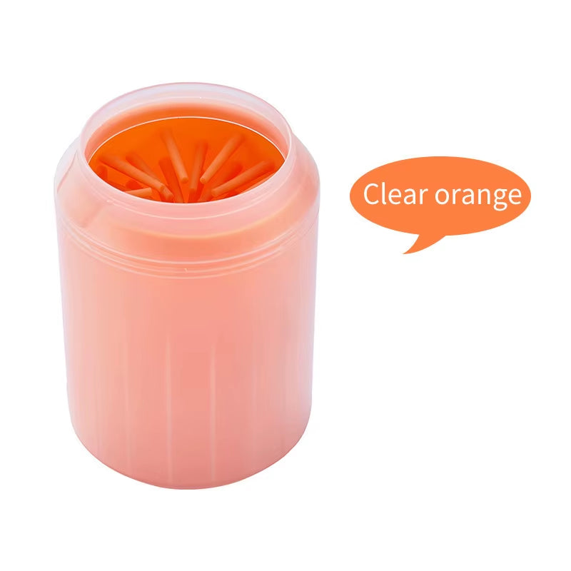 Portable Dog Paw Cleaner Cup with Soft Silicone Brushes for Efficient and Convenient Cleaning