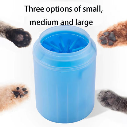 Portable Dog Paw Cleaner Cup with Soft Silicone Brushes for Efficient and Convenient Cleaning