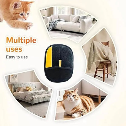 Electrostatic Pet Hair Removal Gloves - Reusable Solution for Cats and Dogs, Ideal for Upholstery, Carpets, and Vehicle Interiors