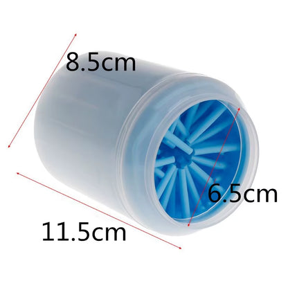 Portable Dog Paw Cleaner Cup with Soft Silicone Brushes for Efficient and Convenient Cleaning
