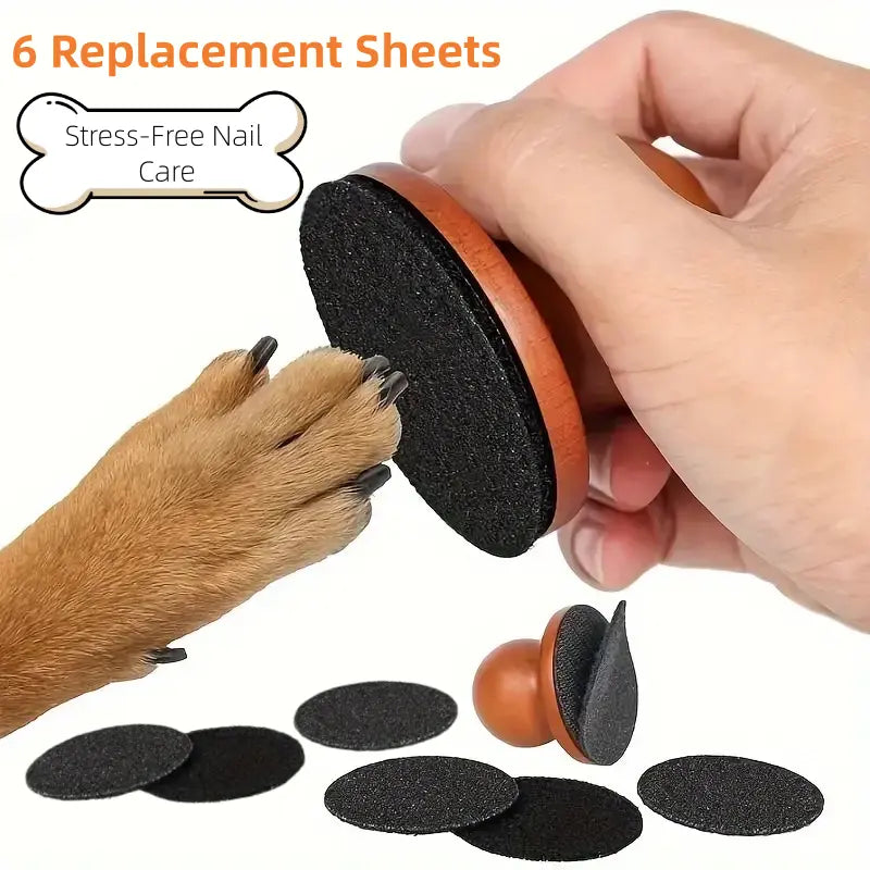 Professional Dog Nail File and Scratch Pad - Stress-Free Claw Trimmer for Home Grooming and Furniture Protection