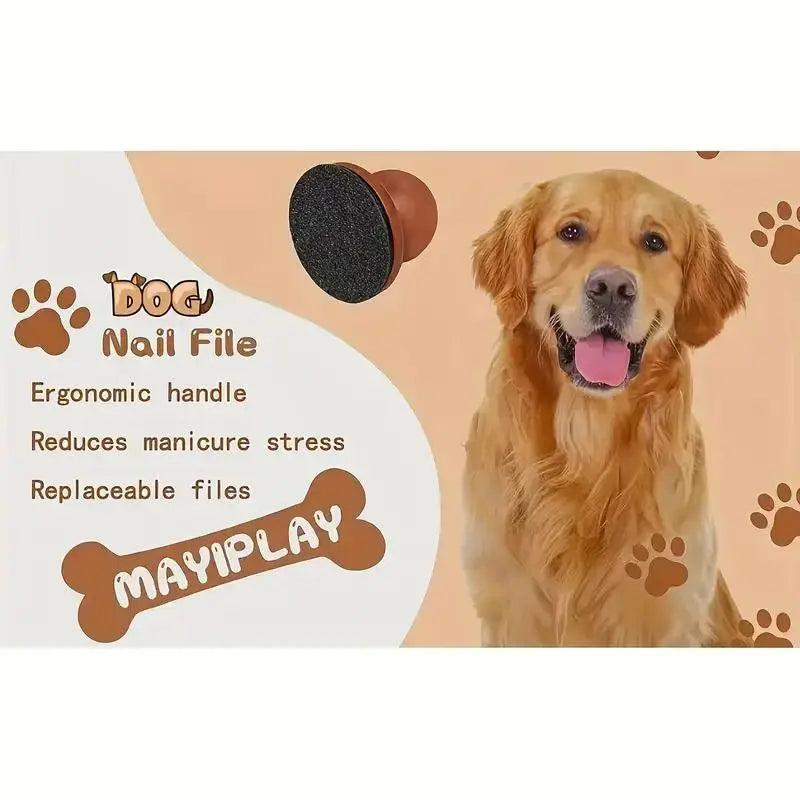 Professional Dog Nail File and Scratch Pad - Stress-Free Claw Trimmer for Home Grooming and Furniture Protection