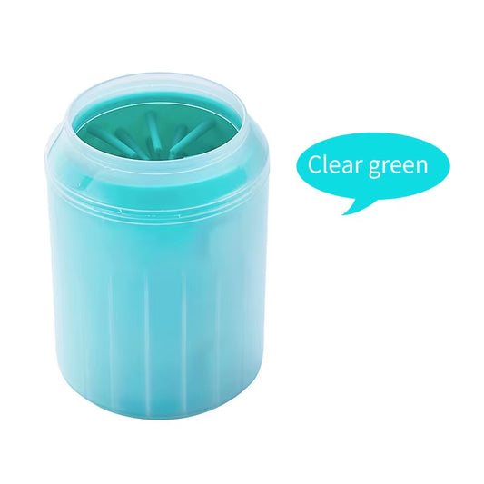 Portable Dog Paw Cleaner Cup with Soft Silicone Brushes for Efficient and Convenient Cleaning
