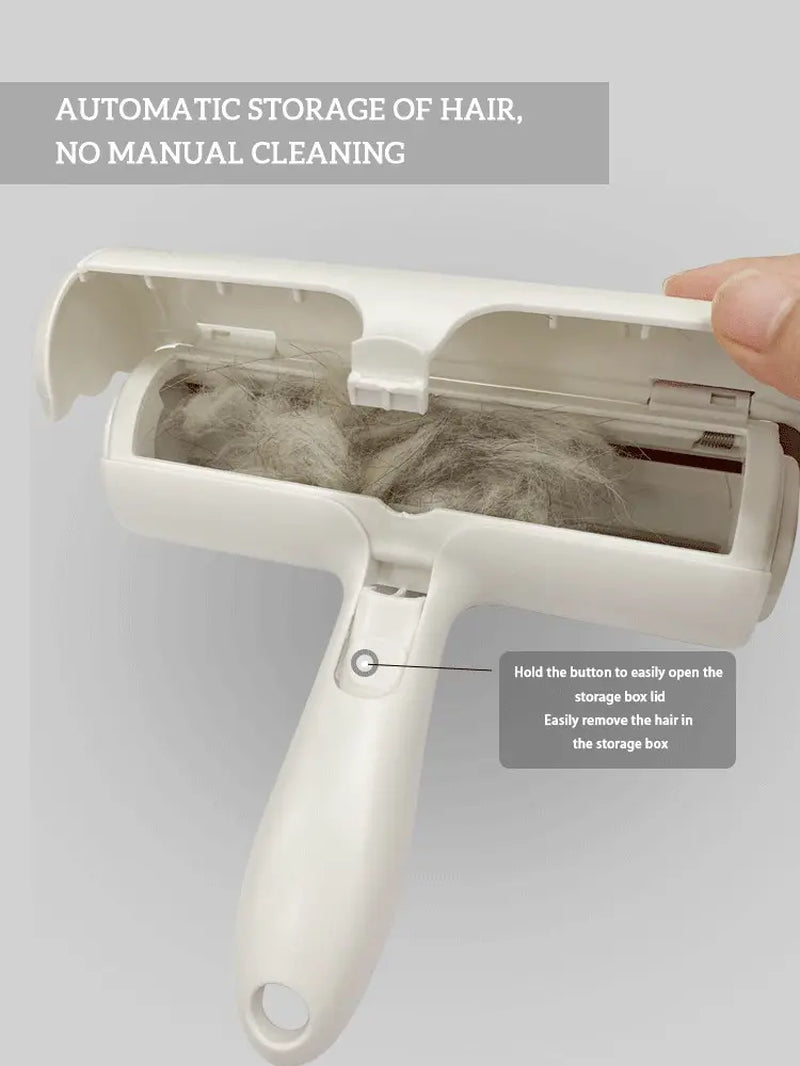 Reusable Pet Hair Remover Roller - Portable Lint Roller for Cats and Dogs - Effective Fur Removal Tool for Furniture, Carpets, and Bedding - Self-Cleaning Design