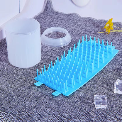 Portable Dog Paw Cleaner Cup with Soft Silicone Brushes for Efficient and Convenient Cleaning